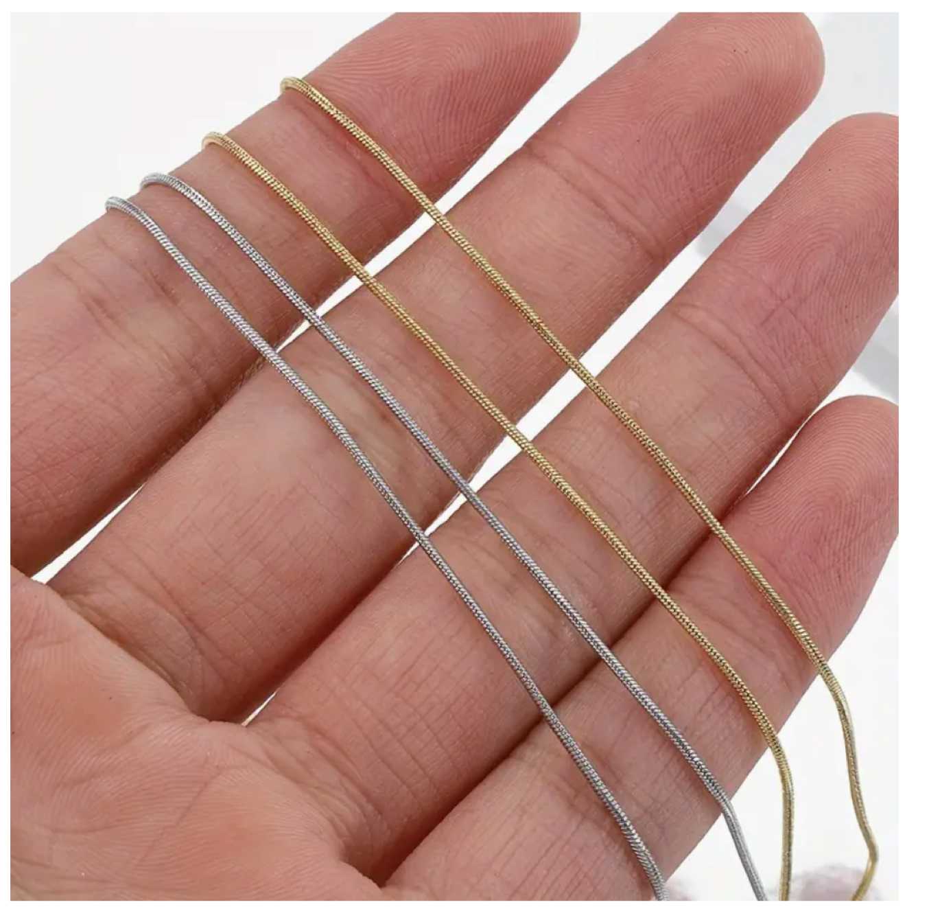 Simple and Nice Adjustable 0.1 cm Herringbone Necklaces