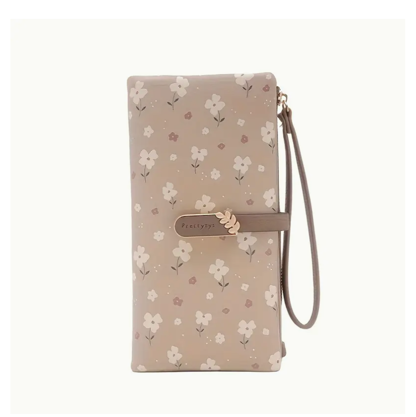 Nice Large Bi-Fold Flowers Wallet With Coin Zipper Pocket