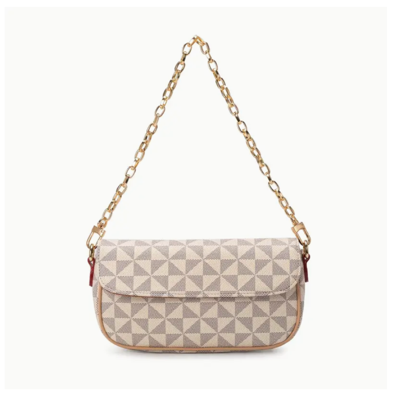 Luxurious And Modern Geometric Triangles Pattern Crossbody And Shoulder Bag