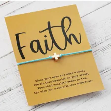 Make a Wish Faith String Bracelet