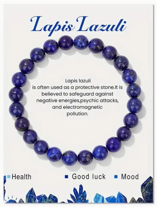 Lapis Lazuli Natural Stone Nylon Bracelet