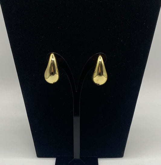 Large Water drop golden colour zinc Alloy fashion jewelry earrings