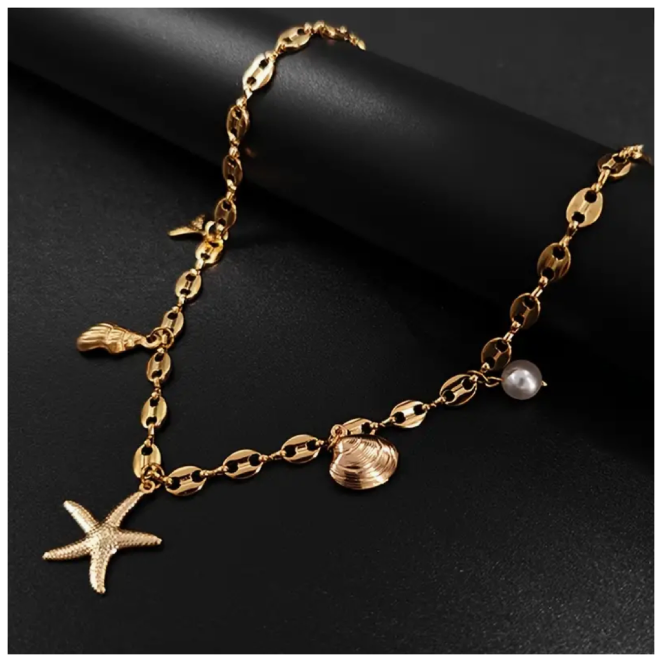 Gold Plated Stainless Steel Chain Necklace